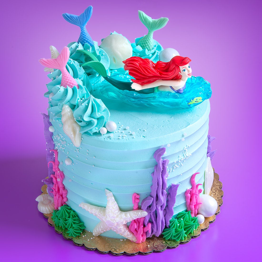 Purple and Turquoise Mermaid Cake – Honeypeachsg Bakery-sonthuy.vn