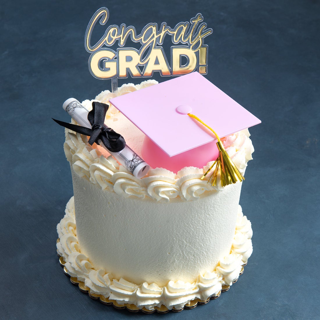 Classic Cap and Diploma Roll Cake